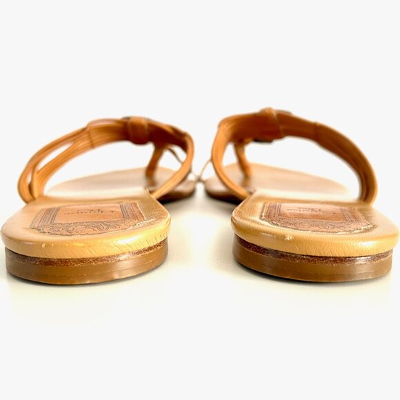 FINAL DROP!  Christian Dior Leather Strappy Neutral Slides - Picture 2 of 8